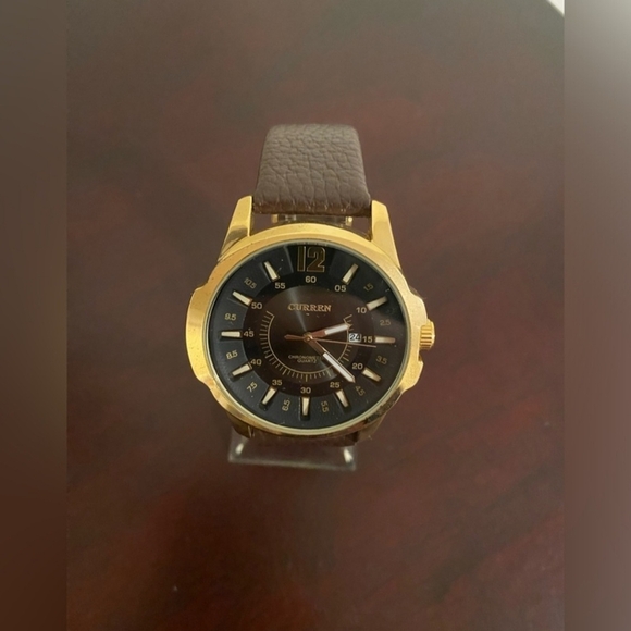 Curren Gold and Brown Watch - Picture 2 of 4